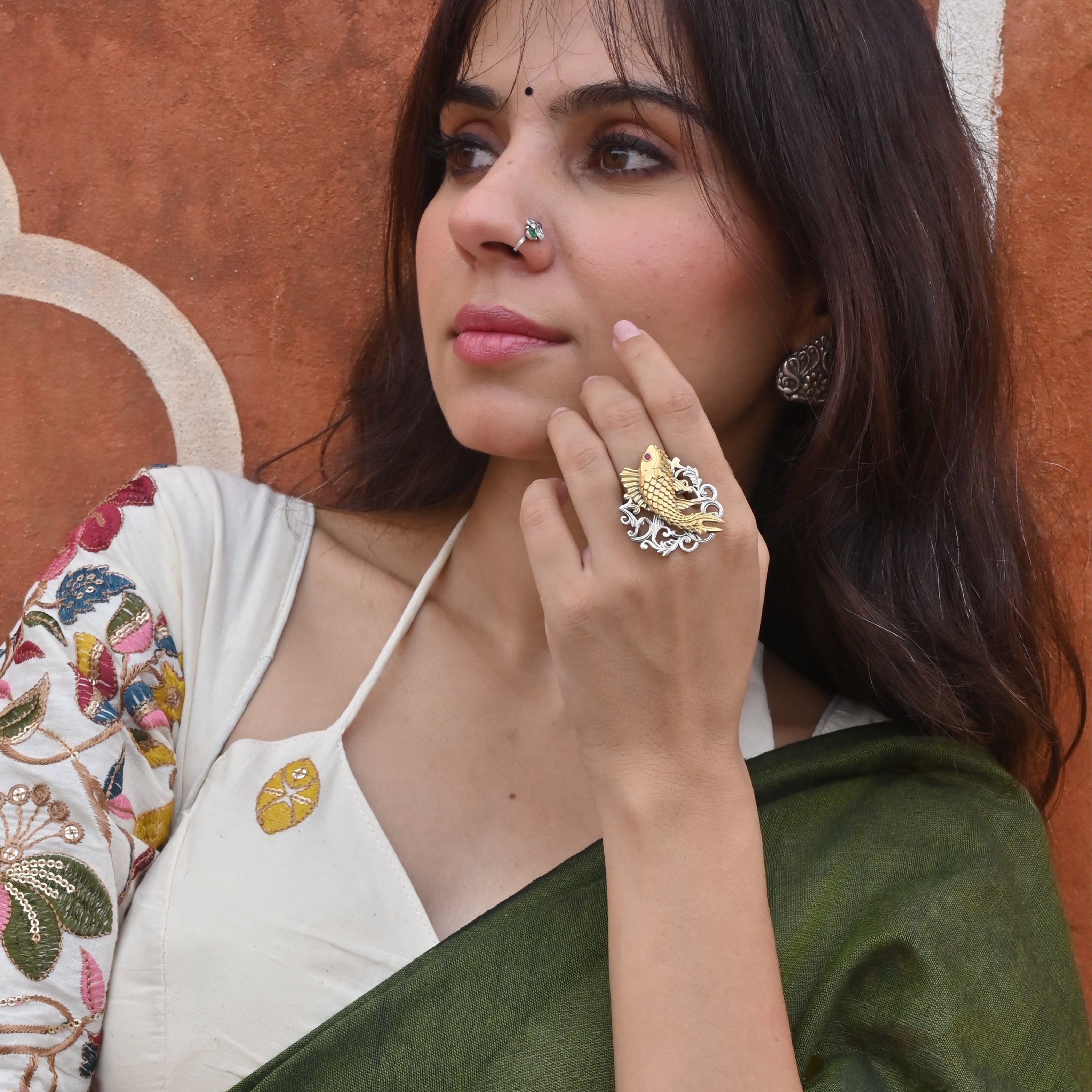 Silver Fusion Fish Ring